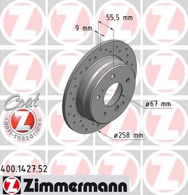 ZIMMERMANN 400142752 -  Тормозной диск