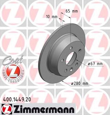 ZIMMERMANN 400144920 -  Тормозной диск