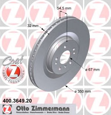 ZIMMERMANN 400364920 -  Тормозной диск