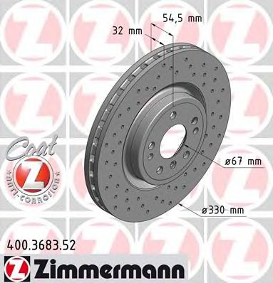 ZIMMERMANN 400368352 -  Тормозной диск