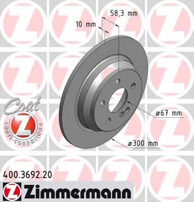 ZIMMERMANN 400369220 -  Тормозной диск