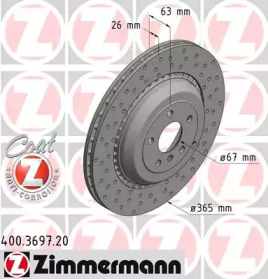 ZIMMERMANN 400369720 -  Тормозной диск