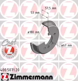 ZIMMERMANN 400507120 -  Тормозной барабан