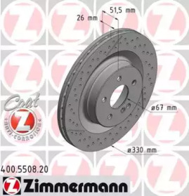 ZIMMERMANN 400550820 -  Тормозной диск