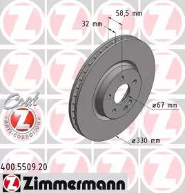 ZIMMERMANN 400550920 -  Тормозной диск