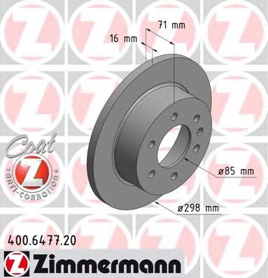 ZIMMERMANN 400647720 -  Тормозной диск