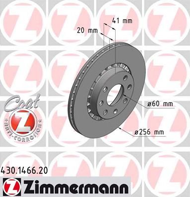 ZIMMERMANN 430146620 -  Тормозной диск