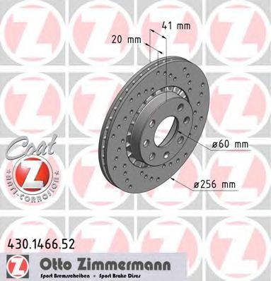 ZIMMERMANN 430146652 -  Тормозной диск