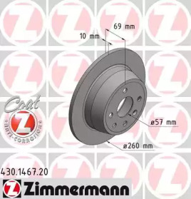 ZIMMERMANN 430146720 -  Тормозной диск