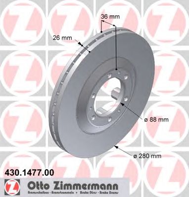 ZIMMERMANN 430147700 -  Тормозной диск