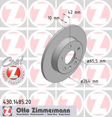 ZIMMERMANN 430148520 -  Тормозной диск