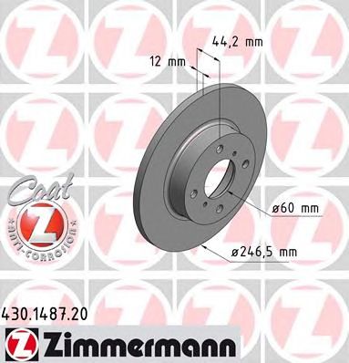 ZIMMERMANN 430148720 -  Тормозной диск