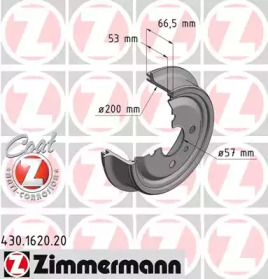 ZIMMERMANN 430162020 -  Диск тормозной, Coat Z