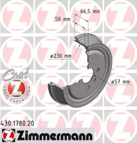 ZIMMERMANN 430178020 -  Тормозной барабан