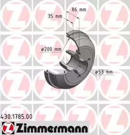 ZIMMERMANN 430178500 -  Тормозной барабан
