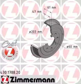 ZIMMERMANN 430178820 -  Тормозной барабан