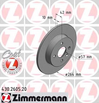 ZIMMERMANN 430260520 -  Тормозной диск