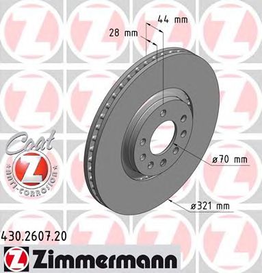 ZIMMERMANN 430260720 -  Тормозной диск