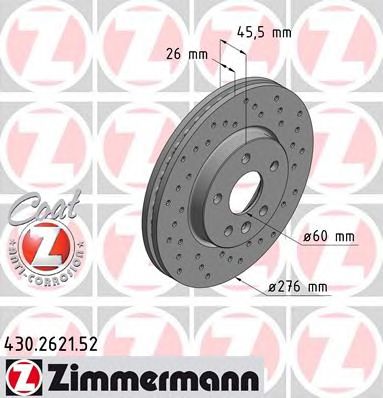 ZIMMERMANN 430262152 -  Тормозной диск