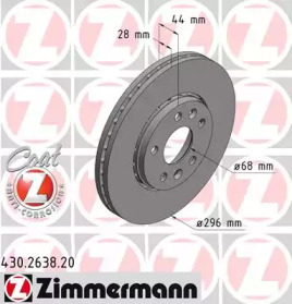 ZIMMERMANN 430263820 -  Тормозной диск