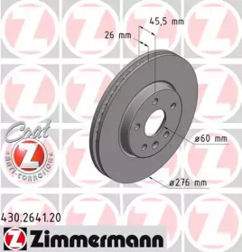 ZIMMERMANN 430264120 -  Тормозной диск