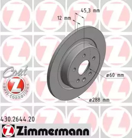ZIMMERMANN 430264420 -  Тормозной диск