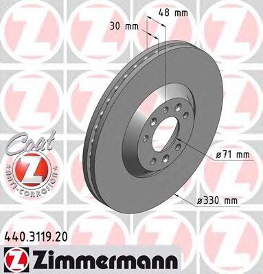ZIMMERMANN 440311920 -  Тормозной диск