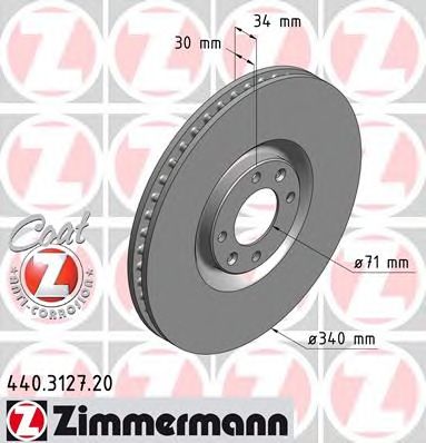 ZIMMERMANN 440312720 -  Тормозной диск