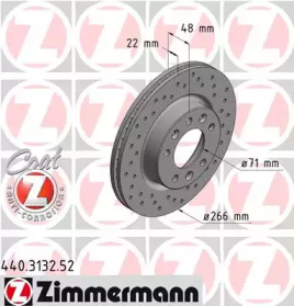 ZIMMERMANN 440313252 -  Тормозной диск