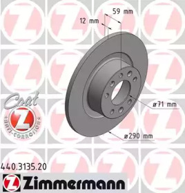 ZIMMERMANN 440313520 -  Тормозной диск