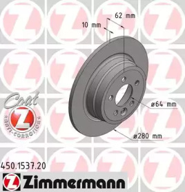 ZIMMERMANN 450153720 -  Тормозной диск