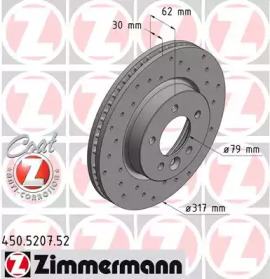 ZIMMERMANN 450520752 -  Тормозной диск