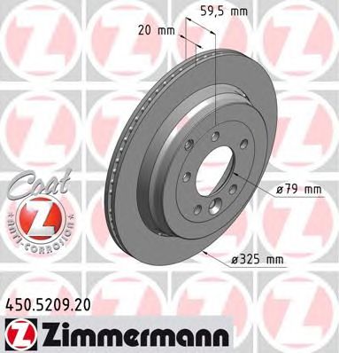 ZIMMERMANN 450520920 -  Тормозной диск