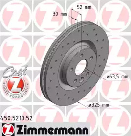 ZIMMERMANN 450521052 - Тормозной диск