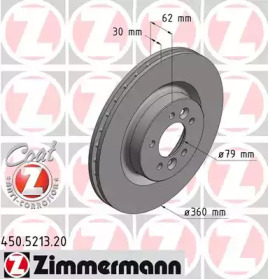 ZIMMERMANN 450521320 -  Тормозной диск