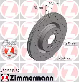 ZIMMERMANN 450521352 -  Тормозной диск