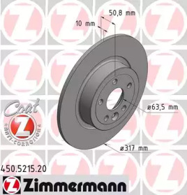 ZIMMERMANN 450521520 -  Тормозной диск