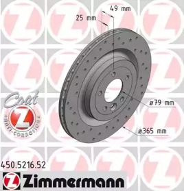 ZIMMERMANN 450521652 -  Тормозной диск