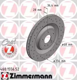 ZIMMERMANN 460155652 -  Тормозной диск