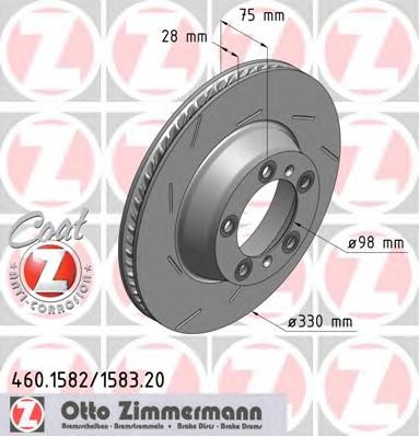 ZIMMERMANN 460158320 -  Тормозной диск