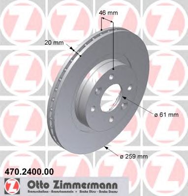 ZIMMERMANN 470240000 -  Тормозной диск