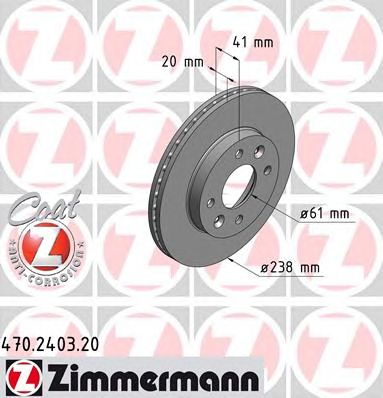 ZIMMERMANN 470240320 -  Тормозной диск