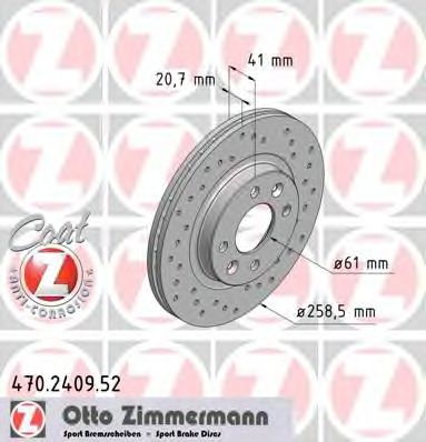 ZIMMERMANN 470240952 -  Тормозной диск