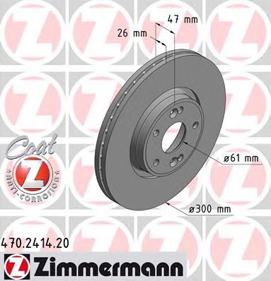 ZIMMERMANN 470241420 -  Тормозной диск