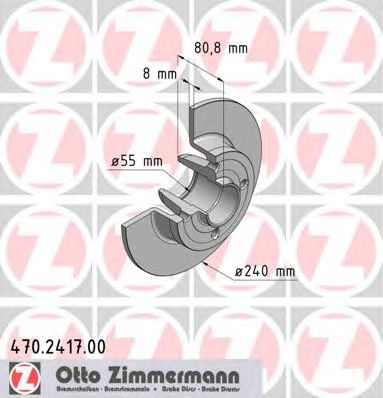 ZIMMERMANN 470241700 -  Тормозной диск