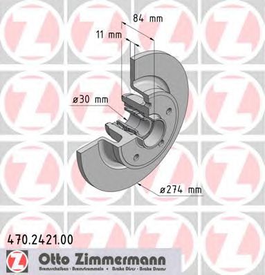 ZIMMERMANN 470242100 -  Тормозной диск