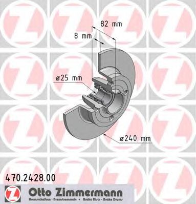 ZIMMERMANN 470242800 -  Тормозной диск