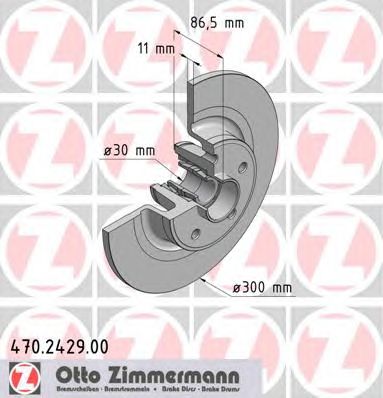 ZIMMERMANN 470242900 -  Тормозной диск