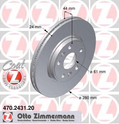 ZIMMERMANN 470243120 -  Тормозной диск