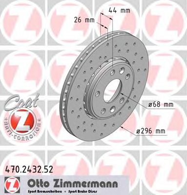 ZIMMERMANN 470243252 -  Тормозной диск